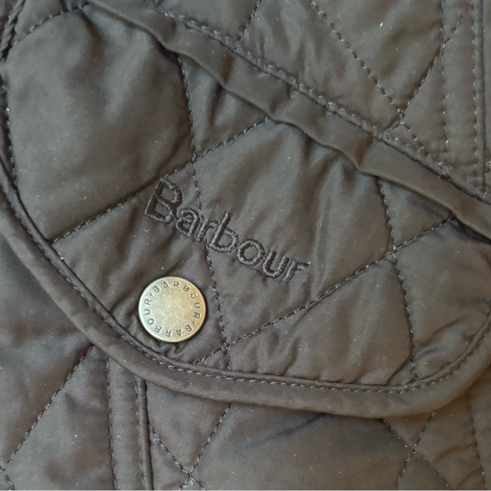 Women’s Black Barbour Millfire Diamond-Quilted Jacket, size: UK: 10. US: 6 - Picture 3 of 5